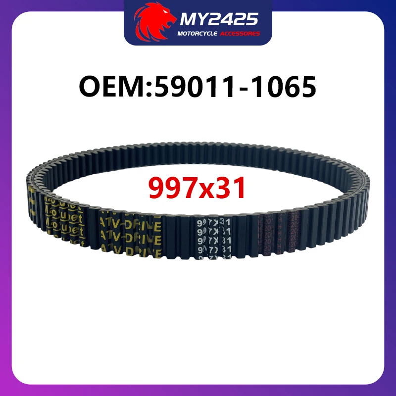 

Приводной ремень 997x31 59011-1065 для Kawasaki KVF300 Prairie 300 4X4/KVF 300 Prairie300 1999 2000 2001 2002