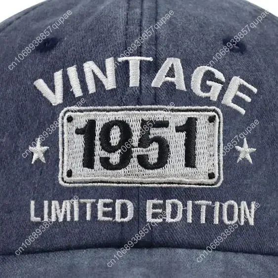 قبعة عتيقة 1954 1953 1952 1951 1950 1949 1948 1947 1946 1945 طبعة محدودة قبعة بيسبول مطرزة الرجال امرأة في الهواء الطلق