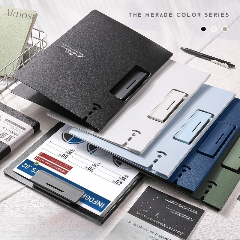 

Simple and Multifunctional Clipboard Office Folder Business A4 Student Board Clip Secretary Clip Writing Board Desk Writing Pad