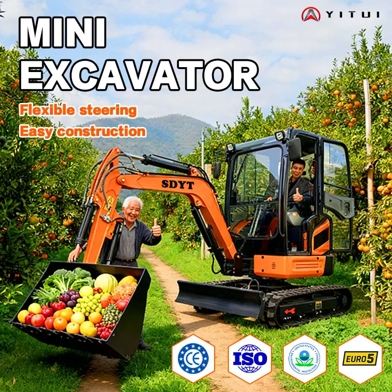 منخفضة الضوضاء انخفاض الانبعاثات محرك كوبوتا قوي حفارة صغيرة 2.8 طن مخصصة المضادة للانزلاق حفارة هندسة صغيرة الحجم