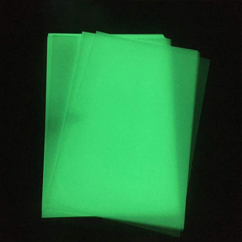 

8pcs Night Shrink Sheets Translucent Plastic DIY Material Craft Supplies Luminous Shrinking Film Handmade Kits
