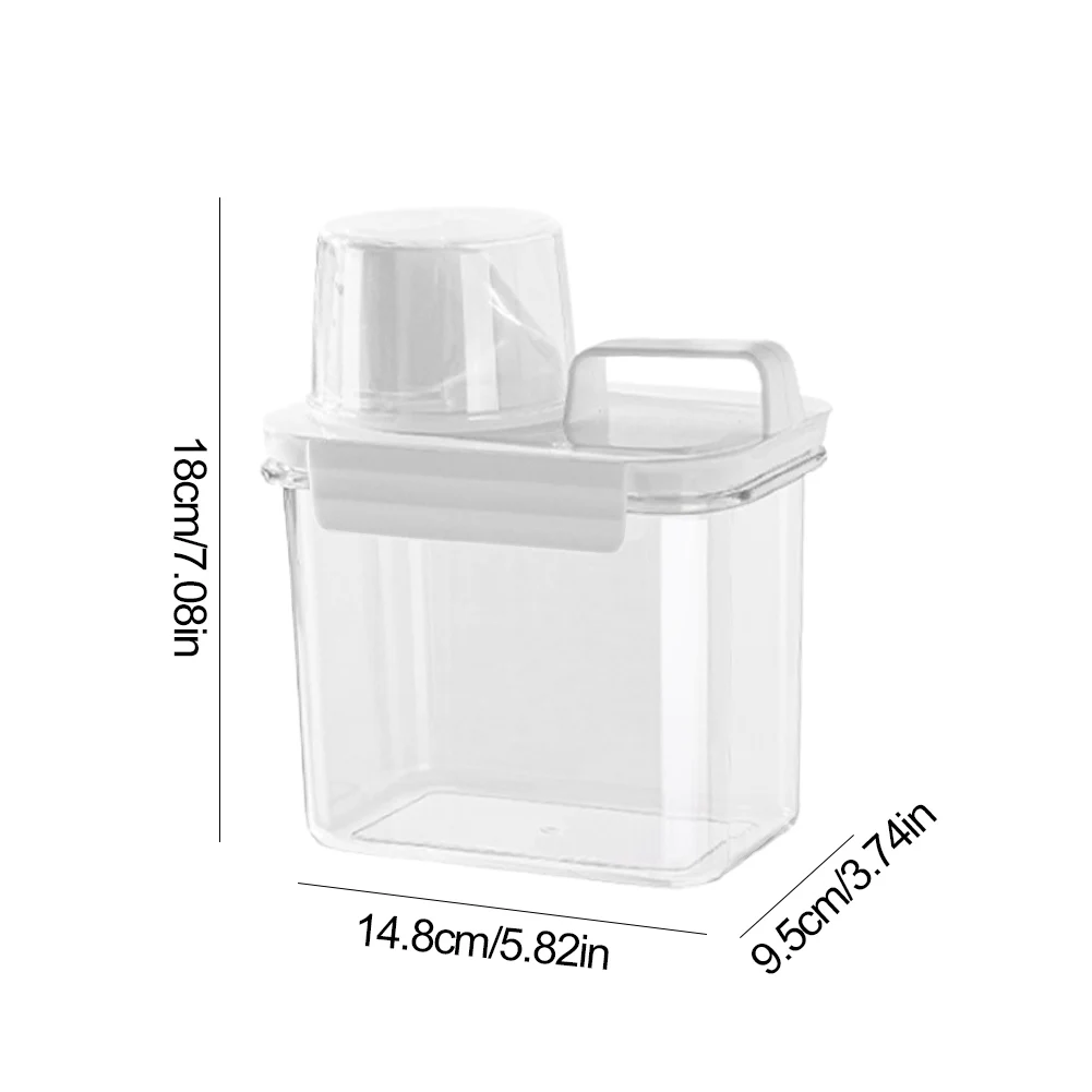 Laundry Powder Dispenser with Measuring Cup Laundry Scent Booster Beads Dispenser Scent Booster Beads Laundry Storage Container
