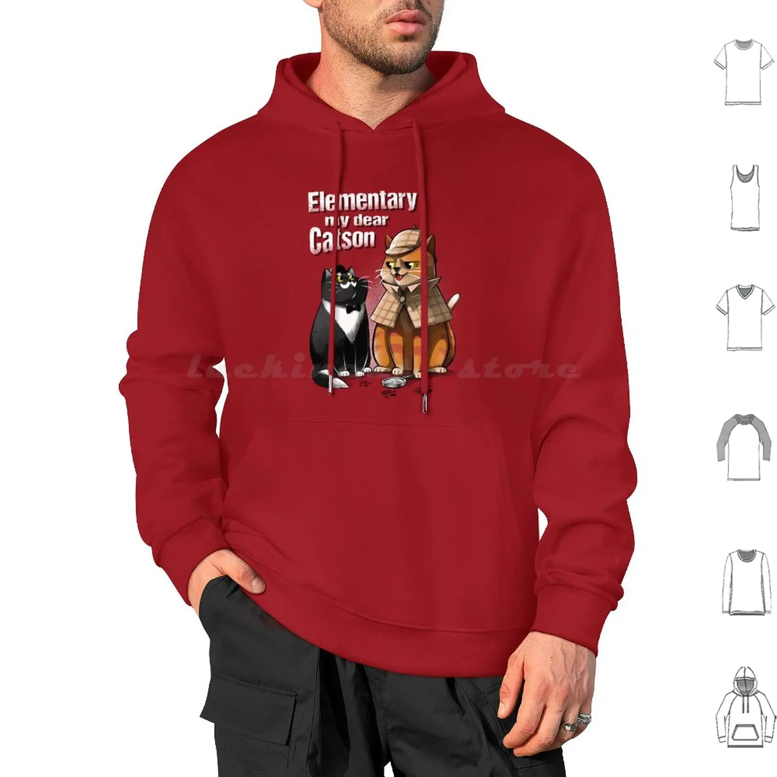 , My Dear Catson Hoodie cotton Long Sleeve Holmes Cat 221B Sherlock Animals Kitten Book Cute Cats Kitty Watson Animal