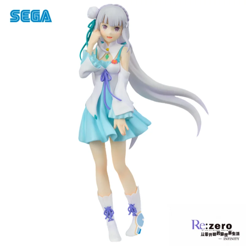 

In Stock Sega Original Re Zero - Starting Life In Another World Emilia Action Figure Model Doll Brand New Boxed Toys Model
