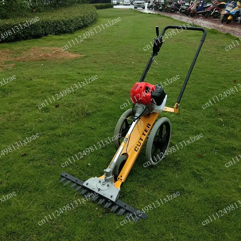 Four-Stroke Hand-Pushed Lawn Mower - Small Multifunctional Mower for Garden, Orchard & Agricultural Grass Cutting