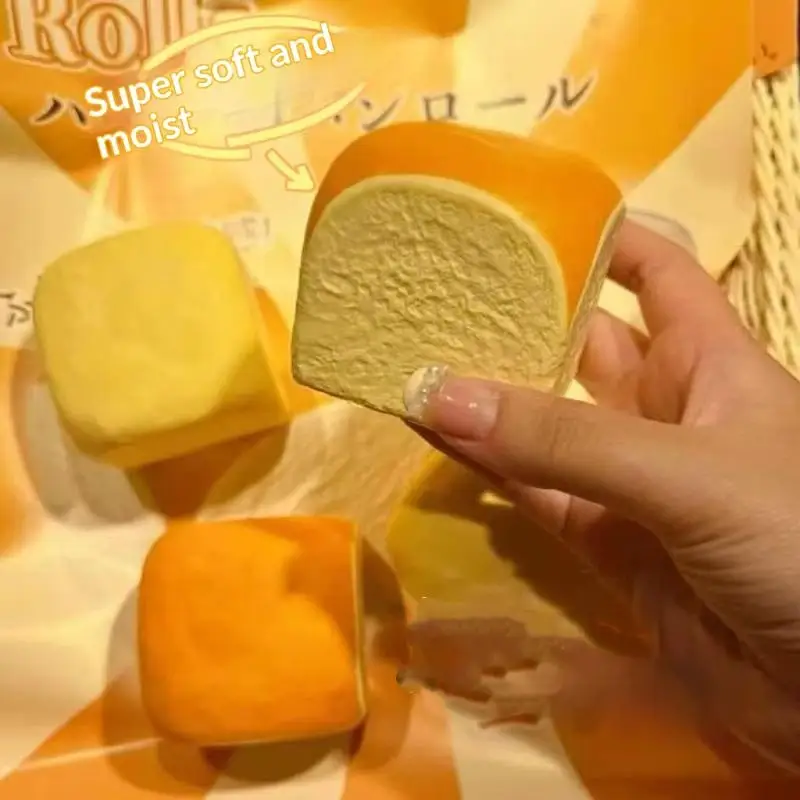 Hawaiian Bread Squeeze Toy Slow Rising Soft Stress Relief Calming Fidget Toy Non-toxic for Adults Office Relaxation Use