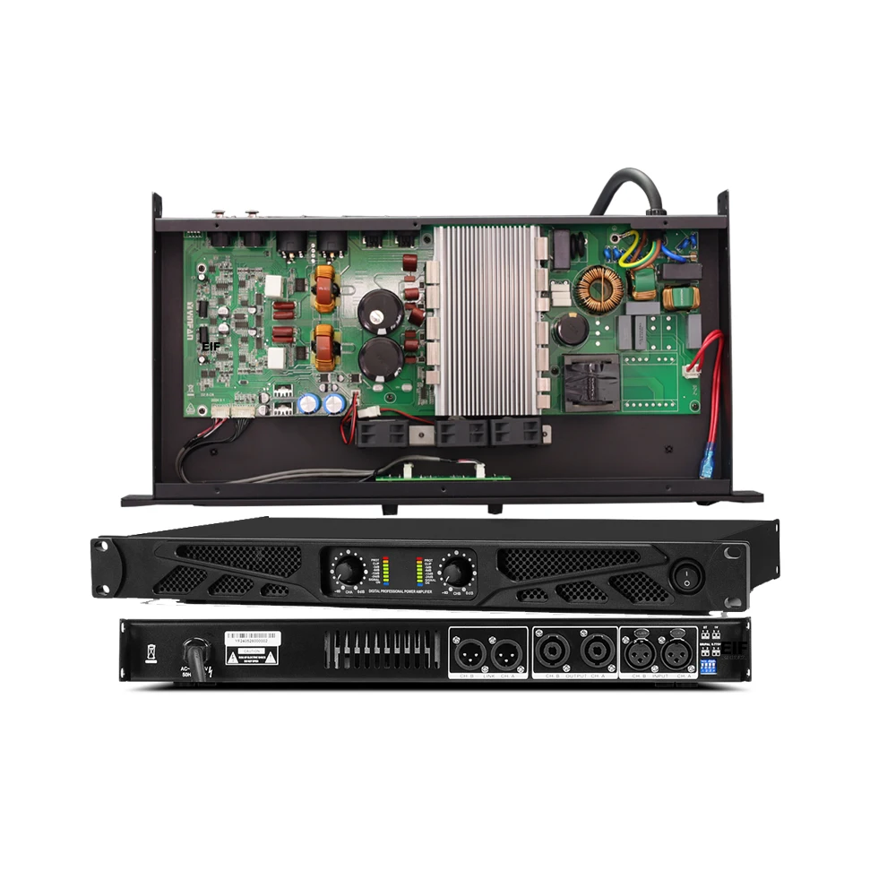 2 Channel High Power Amplifier Theater Stadium Public Address Audio Amp