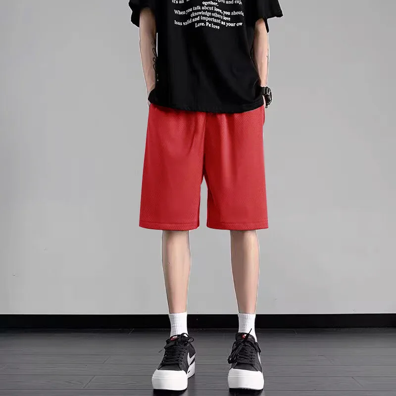 2026 جديد الرجال اللياقة البدنية السراويل الرياضية الرجال الصيف الاتجاه تنفس فضفاض الترفيه الجري كرة السلة التدريب سراويل رياضية #6