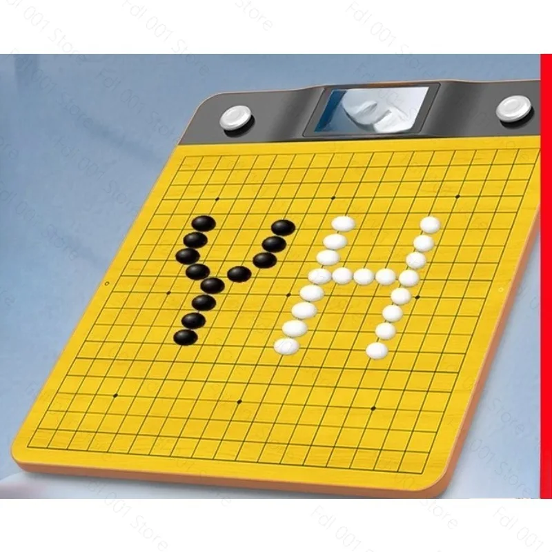 Smart Electronic Go Game Board Built-in AI System Touch Sensing Weiqi Set for Human vs AI Practice & Problem Training