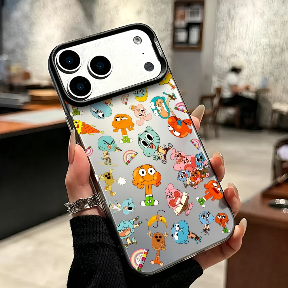Cartoon The A-Amazing World of G-Gumball For Samsung Galaxy S23 S24 S25 5G S26 Ultra Plus Fe Laser Cover IMD Case