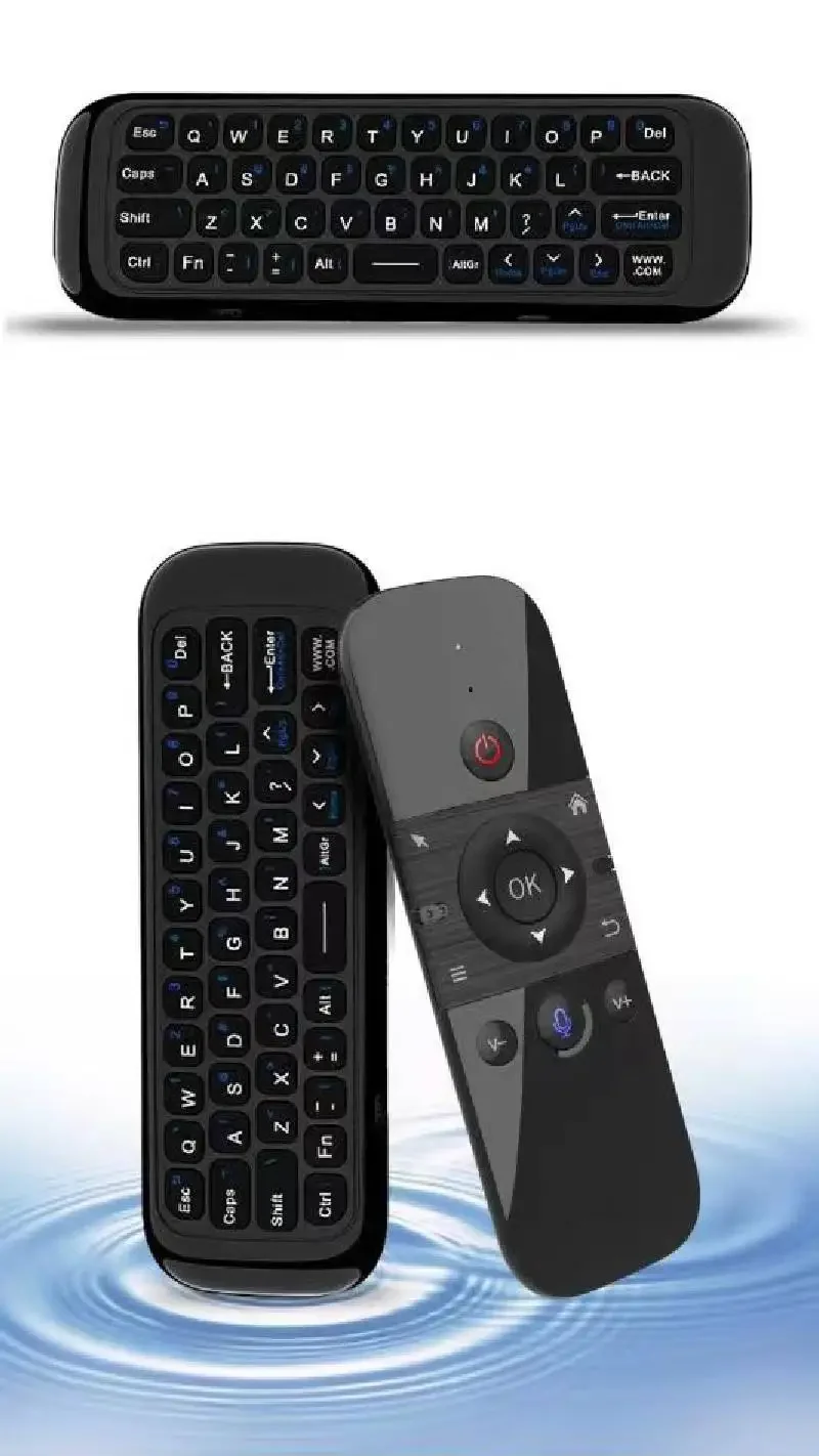 

Air Mouse TV Remote with Keyboard, 2.4G& Bluetooth Wireless Keyboard, IR Google Voice Search for Android TV Box/PC/Projector/PC