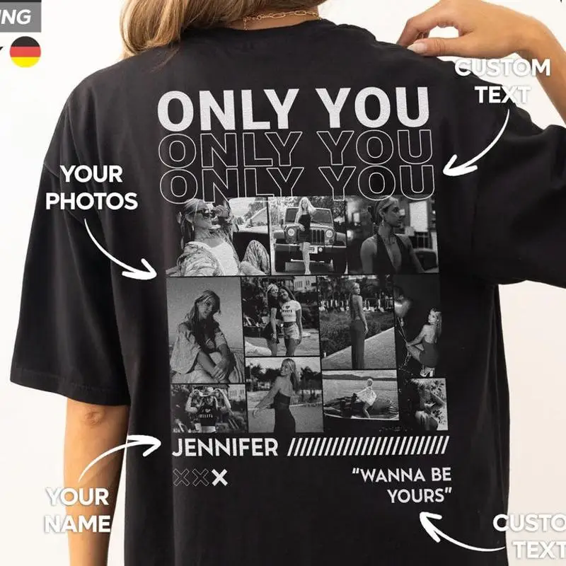 Only You Custom Photo Collage T-Shirt