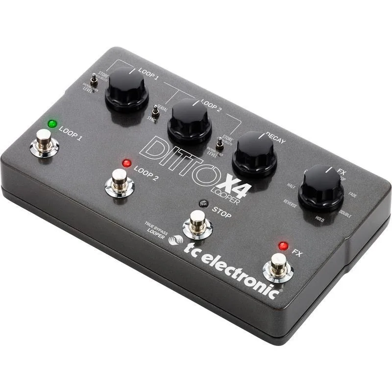 TC ELECTRONICS DITTO X4 LOOPER Electric Guitar Bass Distortion  Single Block Effect Offers Guitar Effect