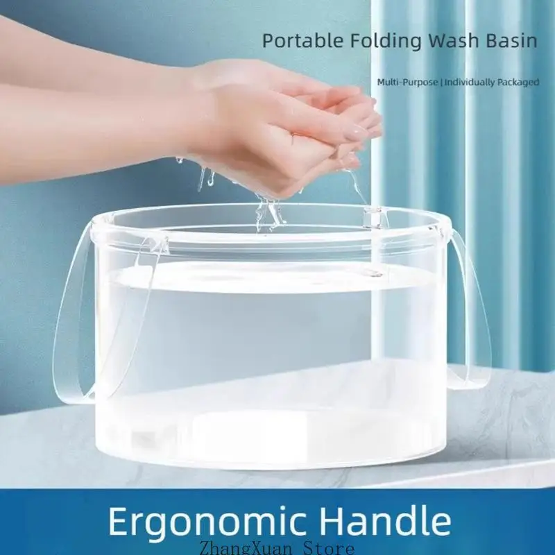 Multipurpose Plastic Container That Folds Flat Easily With Sturdy Side Handle For Convenient Transportation 3XUF