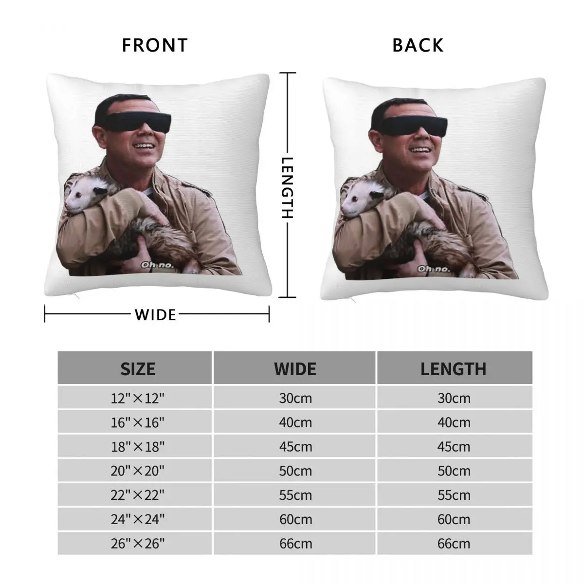 Charles Boyle Holding A Possum Pillowcase Polyester Linen Velvet Printed Zip Decorative Throw Pillow Case Bed Cushion Cover 18