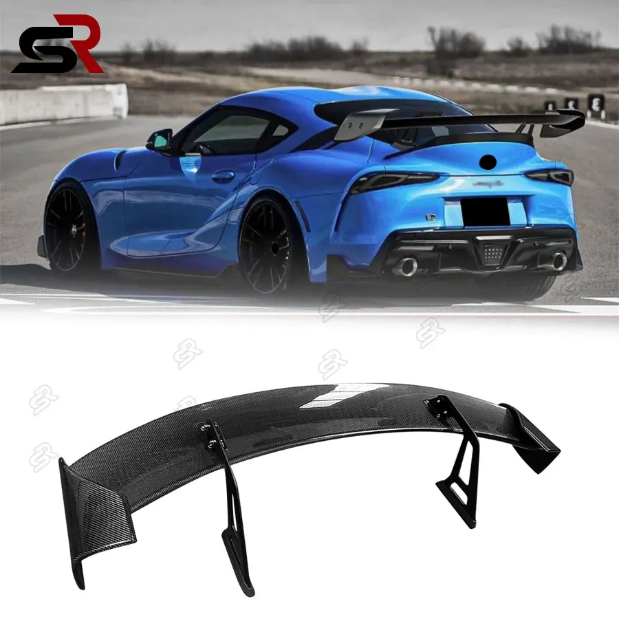 Para toyota supra a90 bullwinkle mk5 material de fibra carbono maior qualidade traseira bagagem spoiler porta traseira estilo do carro corpo kit