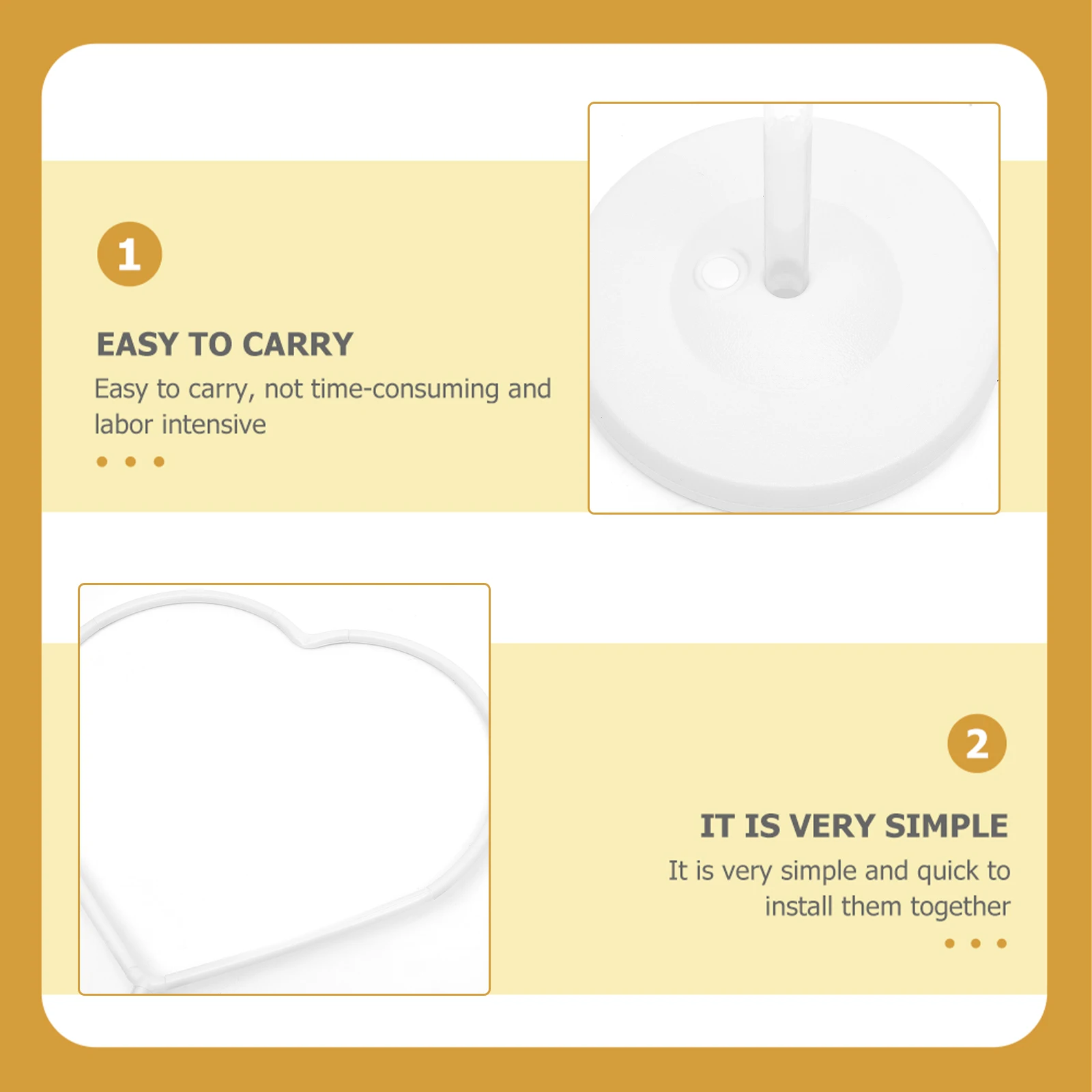 

1 Set Column Reusable Plastic Holder Diy Assemble Easy Install Light Weight Party Wedding Family Holiday Decoration