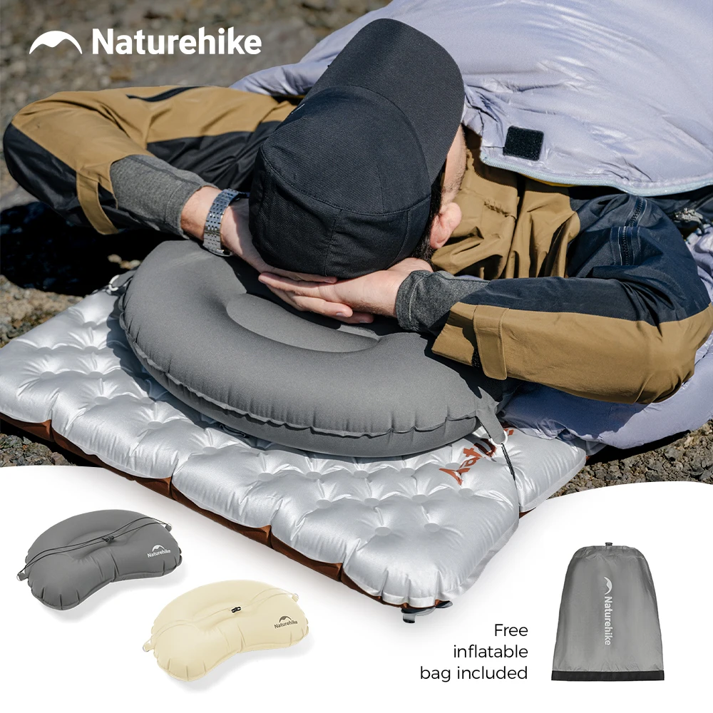 

Надувная подушка Naturehike 2026 New Good 70г, ультралегкая, из ТПУ, портативная, для кемпинга, пикников и офисных досугов