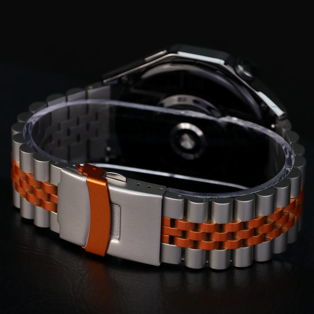 Cinturino da uomo in acciaio inossidabile da 22 mm per CMF By Nothing Watch Pro 3 2 1 Bracciale per Huawei Watch 5 /Amazfit Balance 2/Xiaomi S4 Band