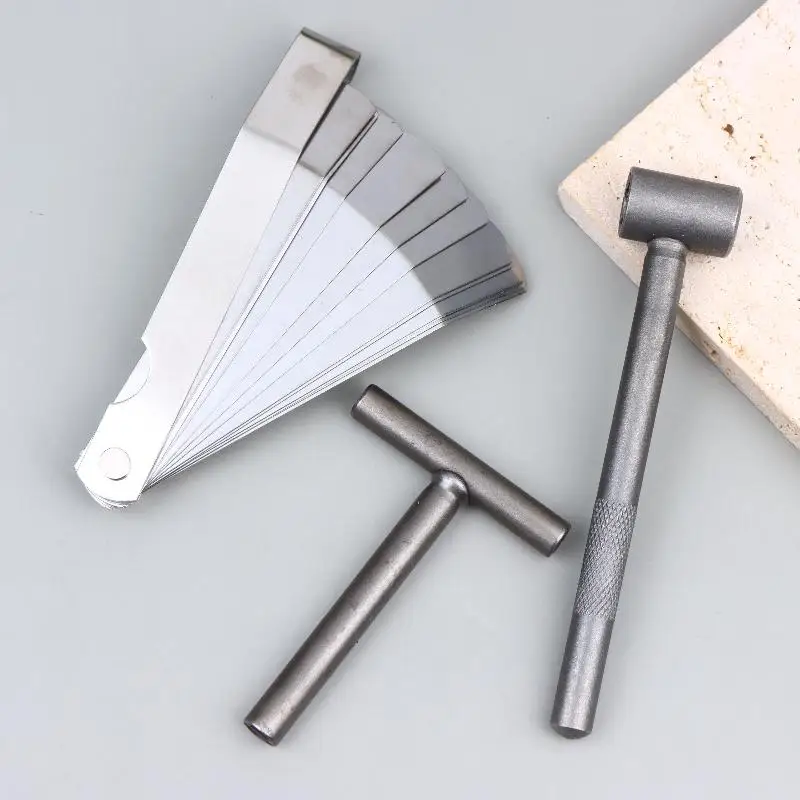 Engine Valve Adjustment Tool Set for Motorcycles Complete with Spanner and Feeler Gauge for Precision - view 3
