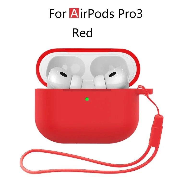 Neu für Airpods Pro 3 2025, Silikonhülle, Kopfhörer-Zubehör mit Reinigungsset und Lanyard, vollständige Schutzhülle für Airpods Pro 3 – Detail 17