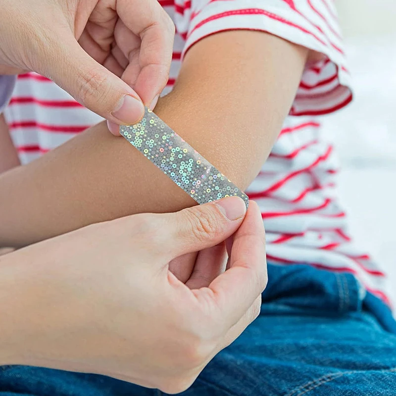 10Pcs Waterproof Breathable Flash Band Aid Hemostasis Adhesive Bandages First Aid Emergency Kit For Kids Children