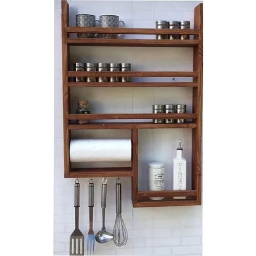 Wstark Wood Spice Rack Wooden Kitchen Rack