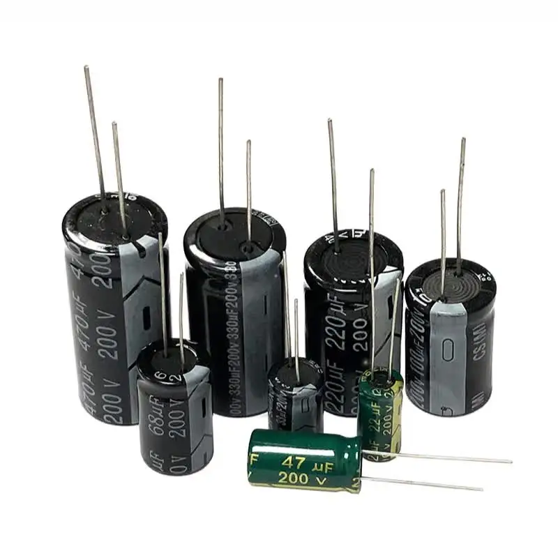 200V 22uF 33uF 47uF 68uF 100uF 220uF 330uF アルミニウム電解コンデンサ(2個 220UF 高周波低 ESR アルミ電解コンデンサ 200V 250V 2.2UF 4.7UF 22UF 47UF 100UF 330UF 470UF 20% -  AliExpress 502