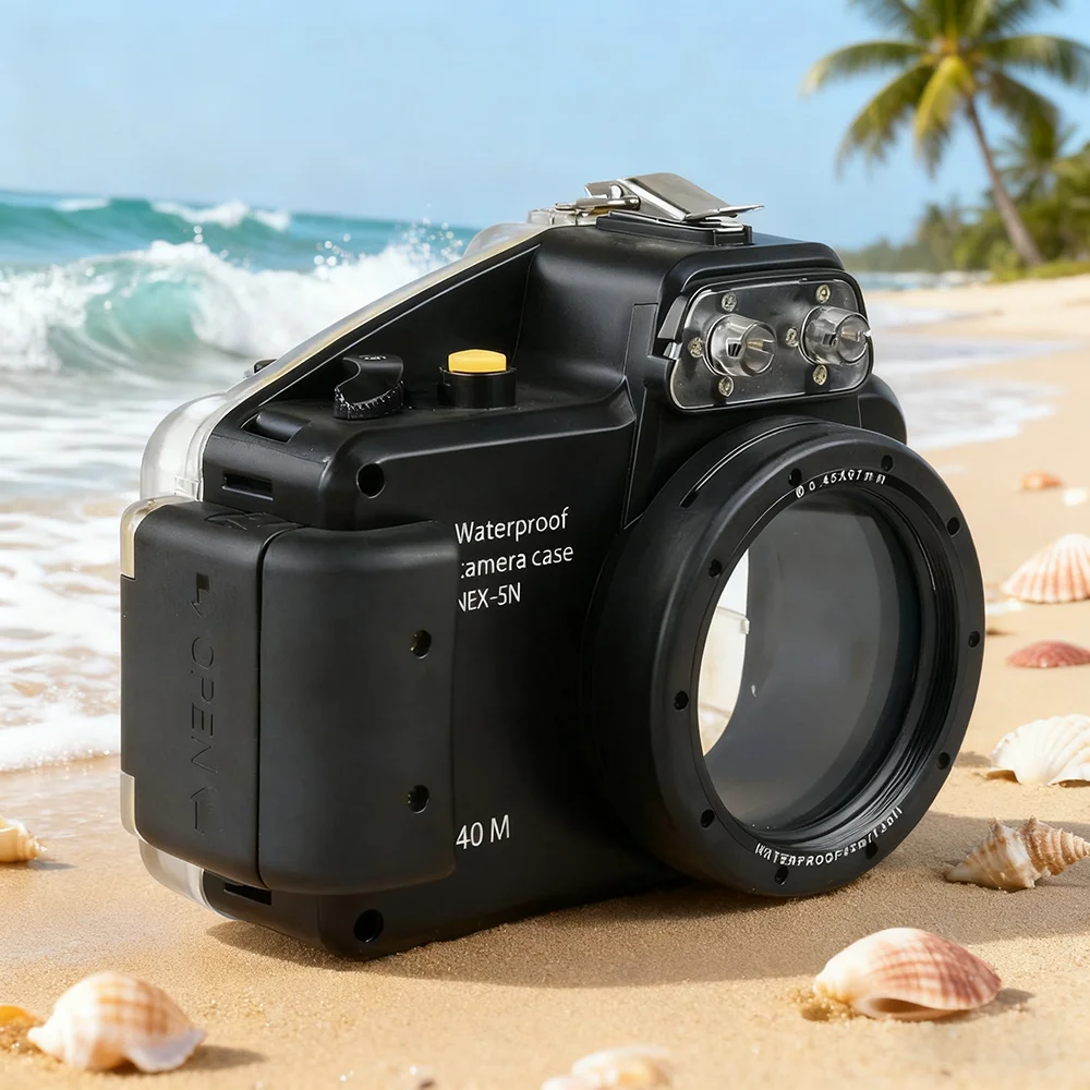 

Водонепроницаемый чехол Seafrogs для цифровой камеры Sony NEX-5N 16-50 мм 18-55 мм, чехол для дайвинга, подводный водонепроницаемый корпус