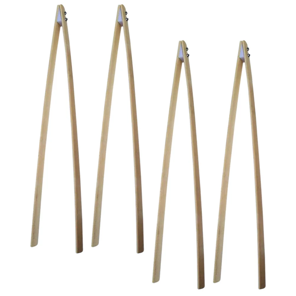 4 Pcs Cleaning Garbage Tongs Sanitation Clips and Clamps Trash Grabber Picker Tool Can Lengthen Heavy Duty