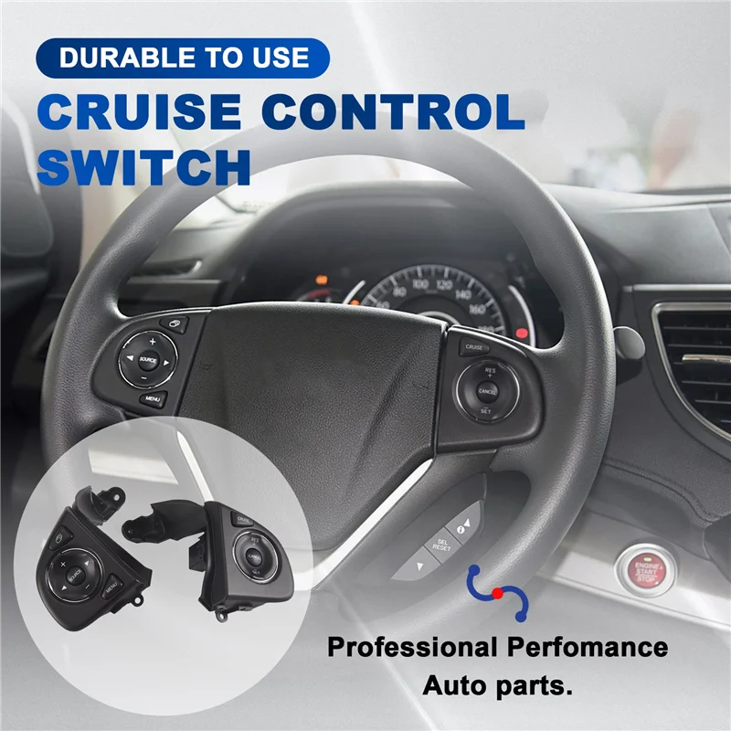 

A90Q-Car Multi-Function Steering Wheel Button Switch Cruise Control Switch For Honda CRV 2012 -2016 35880T0AA11