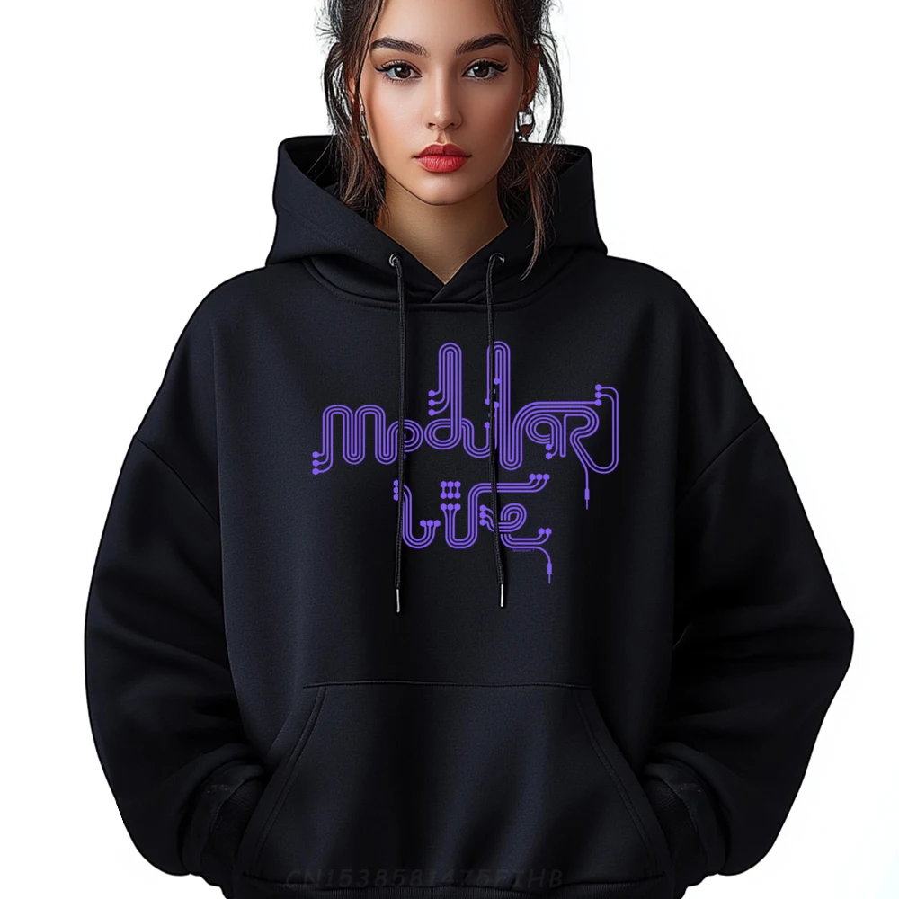 Modular Synthesizer Clothing Funny Hoodie Harajuku Grpahic Tee Long Sleeve Men New In Hoodies & Sweatshirts