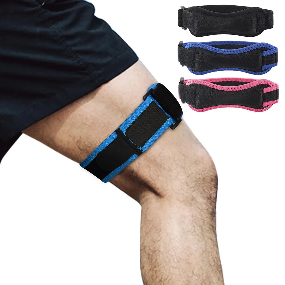 1/2pcs Knee Patellar Band Strap Tendon Knee Support Strape Brace Adjustable Shock Absorption Compression Knee Pad