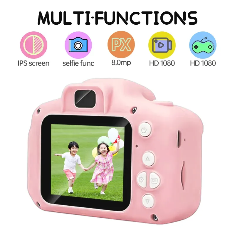 

Mini Digital Camera 8 Million Pixel Waterproof 2.0 Inch Color Display Video Camera Children Festival Birthday Gift