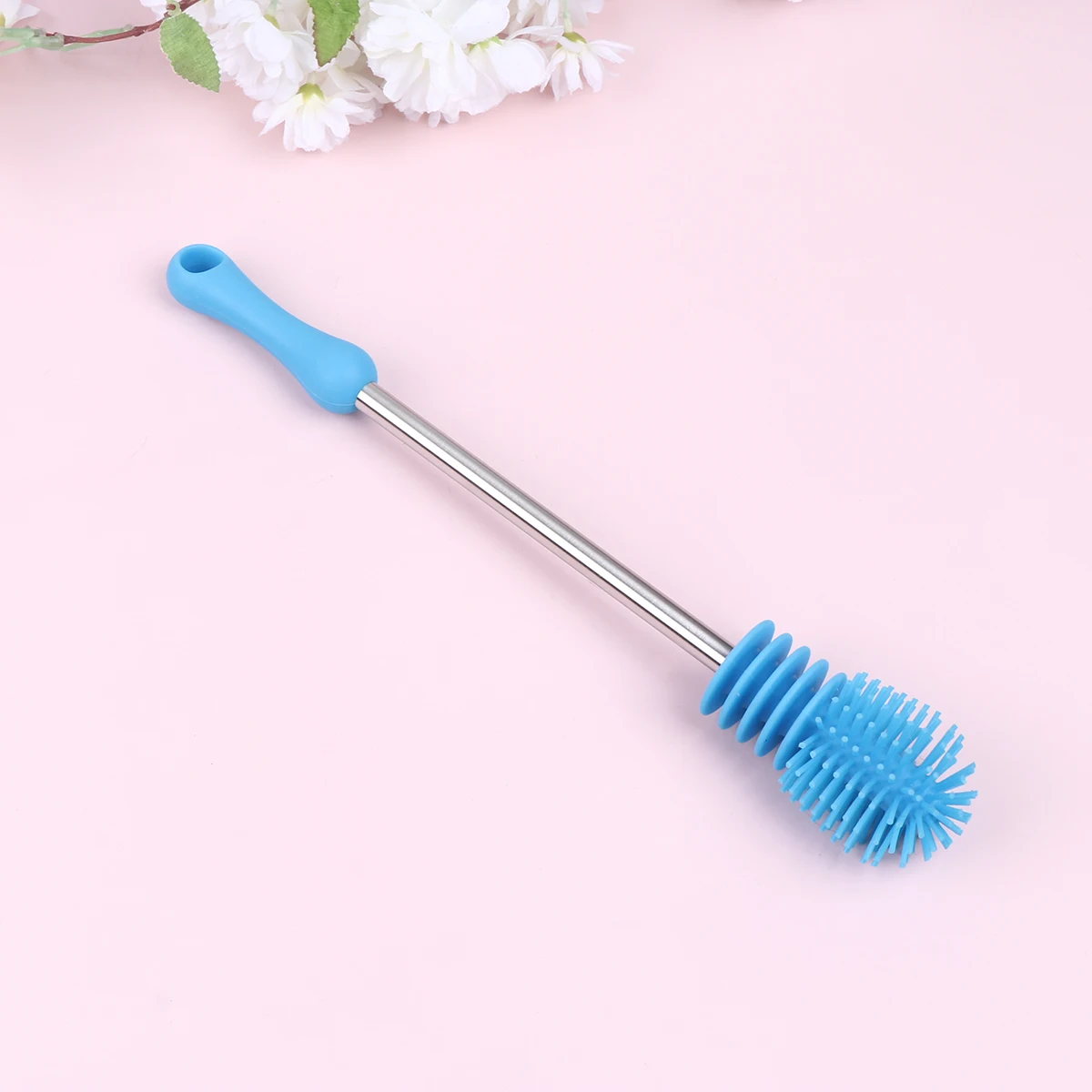 

Bottle Milk Glass Cleaner Scrubber Washing Tool Soft Bristles Eco Handle Efficient Cleaning for Feeding Water