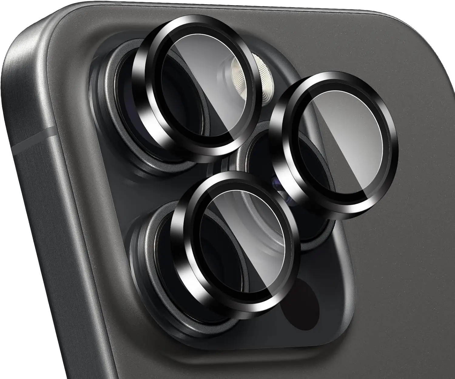 

Camera Lens Protector For IPhone 15 Pro/iPhone 15 Pro Max, Screen Protector, HD Camera Protector, 9H Tempered Glass Metal Frame