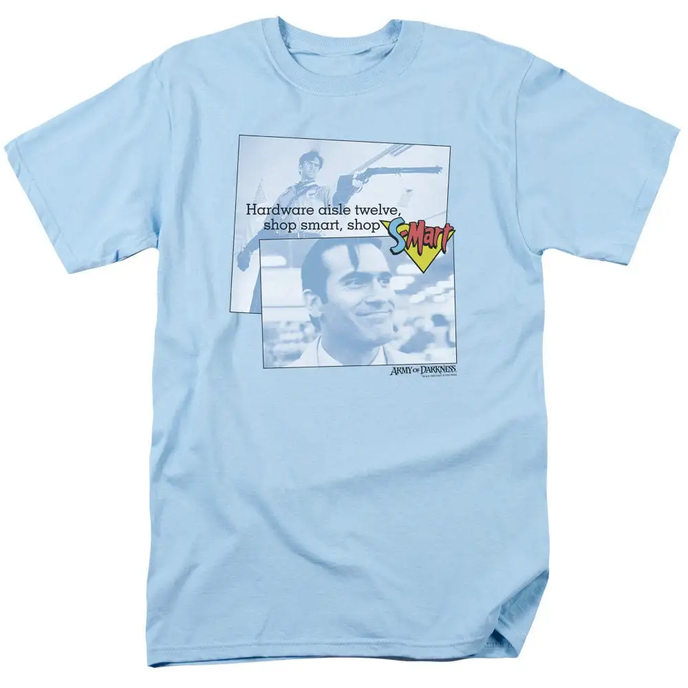 Army of Darkness Ash Shop S Mart Light Blue T Shirt