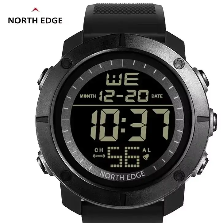 

NORTH EDGE мужские цифровые часы армейские военные мировые часы будильник спортивный секундомер для мужчин водонепроницаемые наручные часы 50 м 2022 Relog