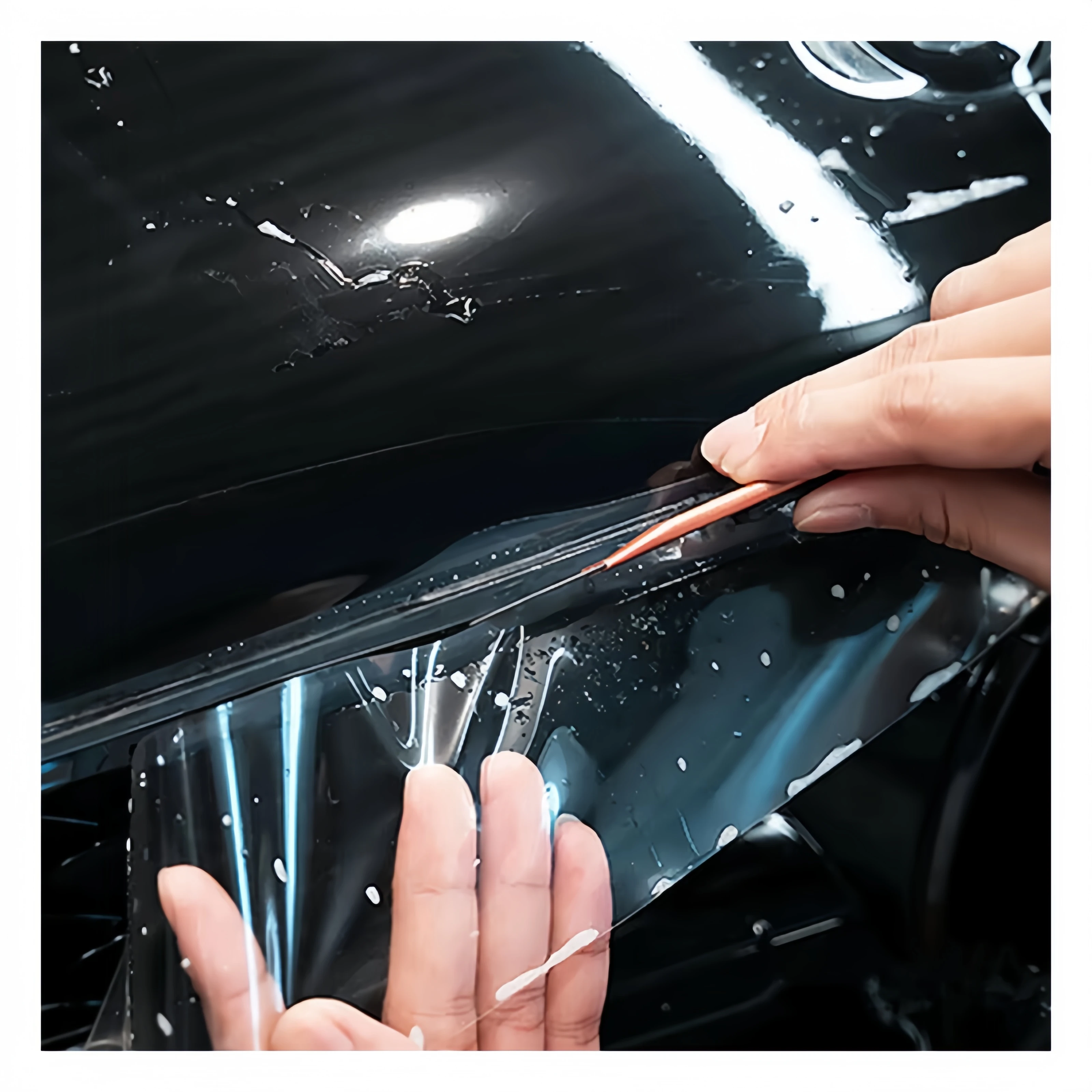 

Высокоглянцевая 6,5 мил прозрачная пленка против царапин для автомобиля, самовосстанавливающаяся виниловая пленка PPF, ТПУ, защитный рулон для краски автомобиля