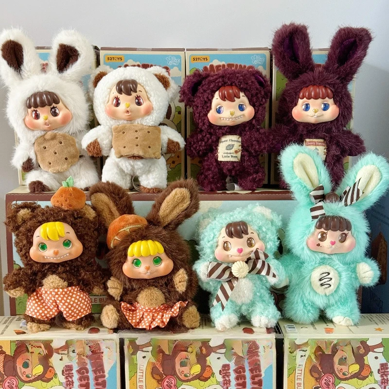 

Виниловые куклы-сюрпризы Little Buns Melting Together Series, подвески для сумок, коллекционные фигурки аниме, игрушки, подарок на День святого Валентина