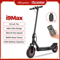 iScooter i9Max 10in Electric Scooter Max Motor 500W Dual Shock Absorption Scooters for Adult 30KM/H 10Ah Honeycomb Tire Scooter