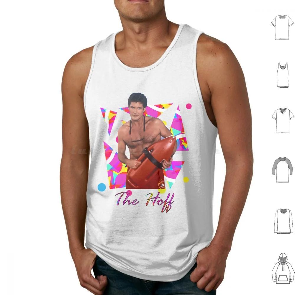 The Hoff Tank Tops Print Cotton The Hoff Hoff David Hasselhoff Baywatch 80s 90s Pamela Anderson Nightrider Tv Retro