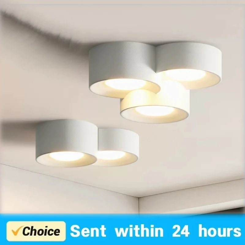 

DAMIASMIL LED Ceiling Light Cylinder Ceiling Spotlight for Bedroom Hallway Aisle Modern Minimalism Indoor Decor Ceiling Lamp