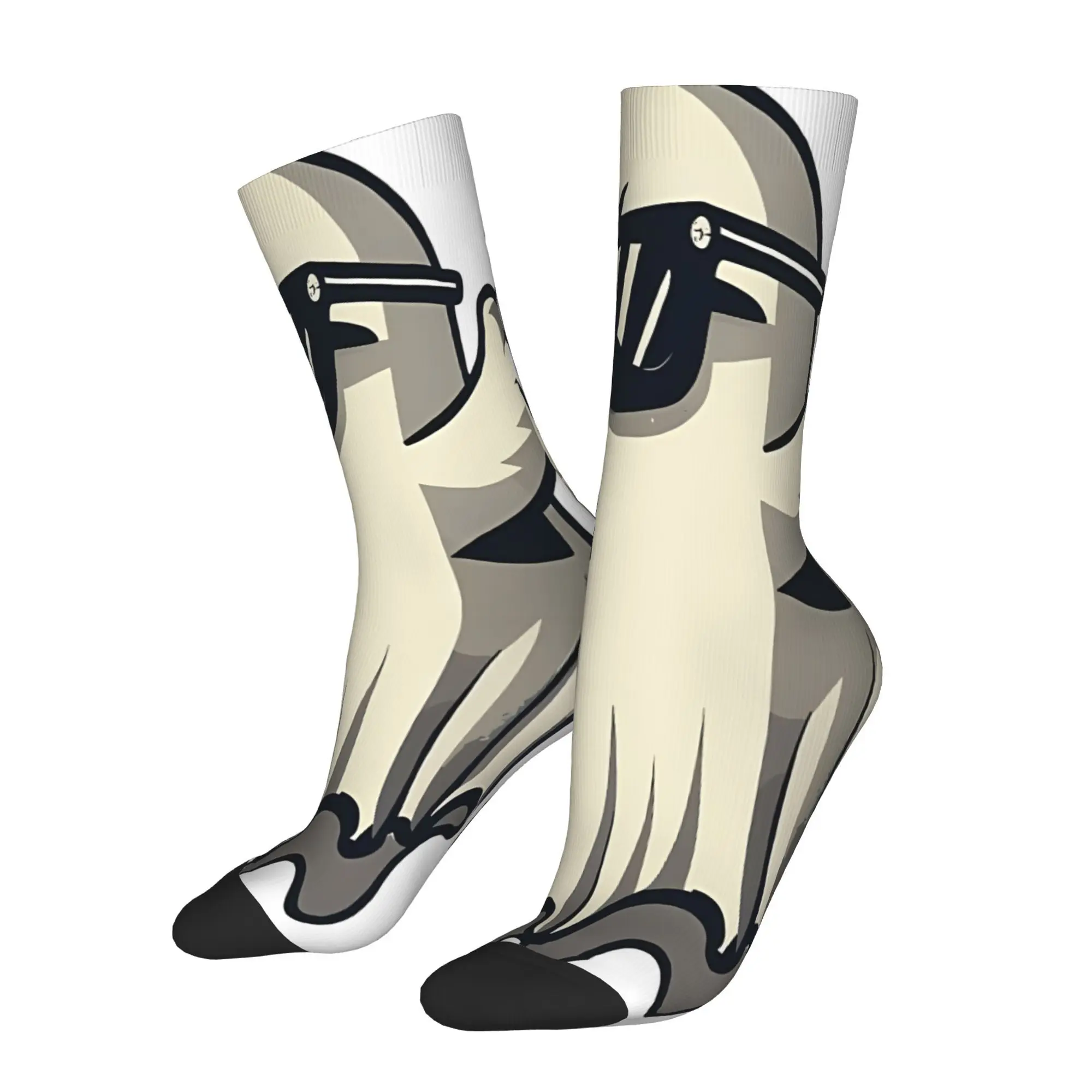 

Крутой призрак с солнцезащитными очками, мультяшные носки, мужской полиэстер с принтом