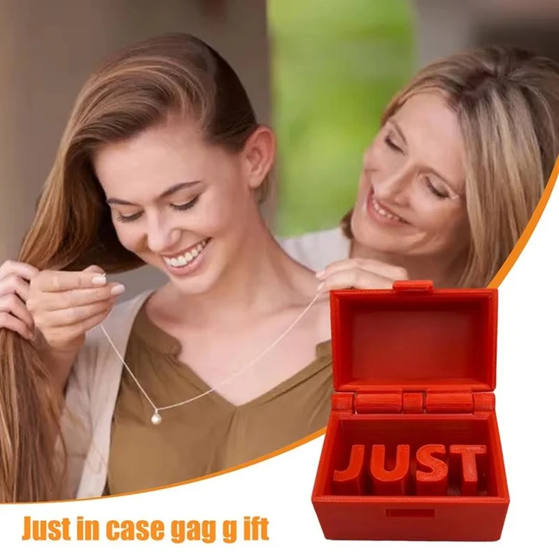 Funny Prank Box Storage Box Just In Case Prank Stuff Desk Decor Weird Stuff Small Box With Word Jewelry Organizer