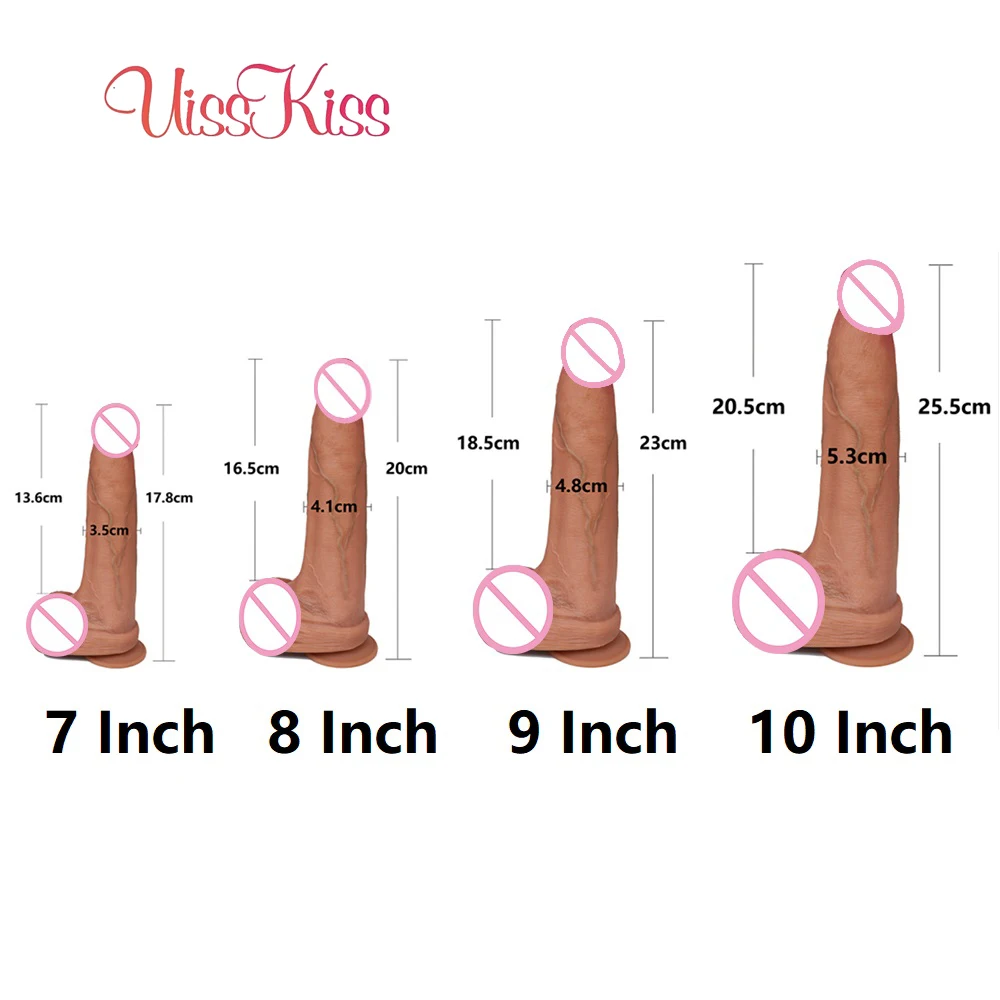 10 Inch XXL Realistic Soft Skin Feeling Blue Veins Dildo with Ball Suction Cup Penis Sex Toy Huge Dick for Female Women Lesbain