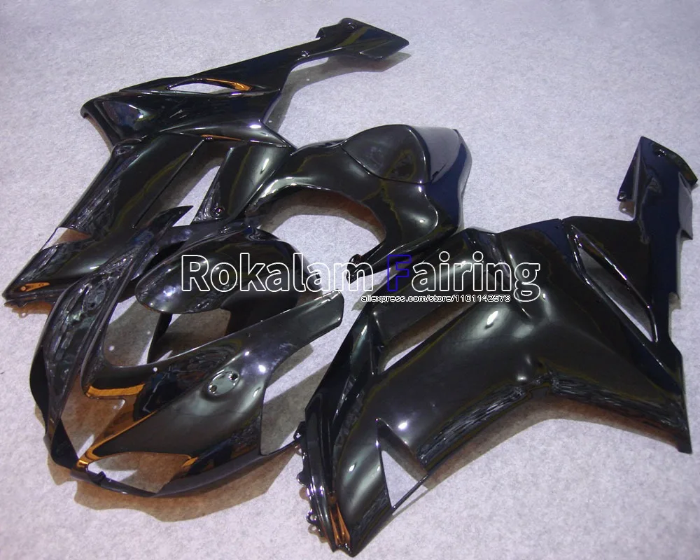 

Для Kawasaki глянцевый черный корпус Ninja ZX 6R Cowling 07 08 ZX-6R 2007 2008 636 ZX6R комплект обтекателей (литьё под давлением)