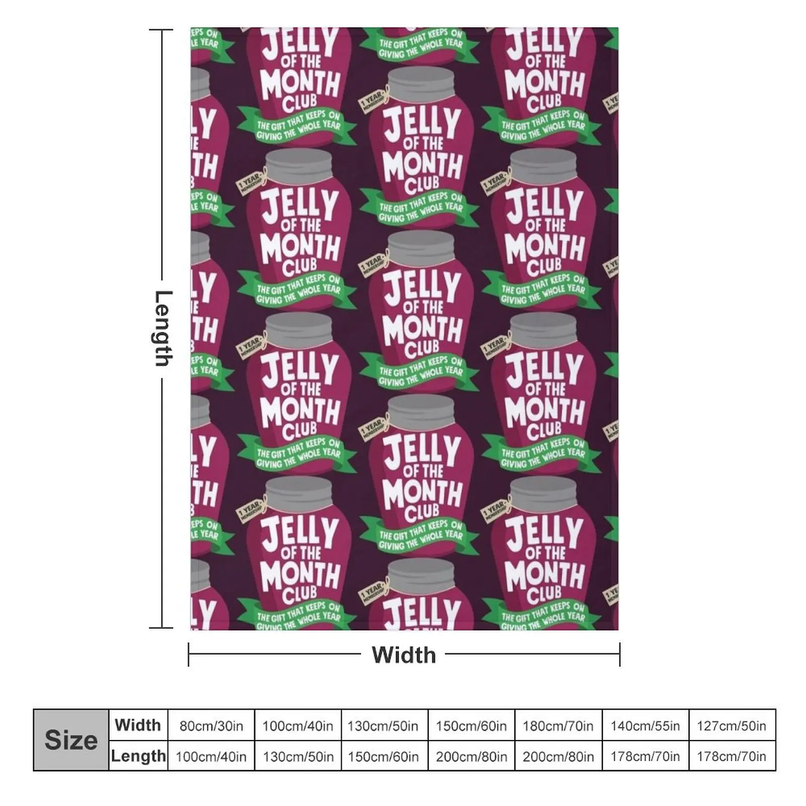 Jelly of the Month Throw Blanket warm winter Large Moving Vintage Blankets