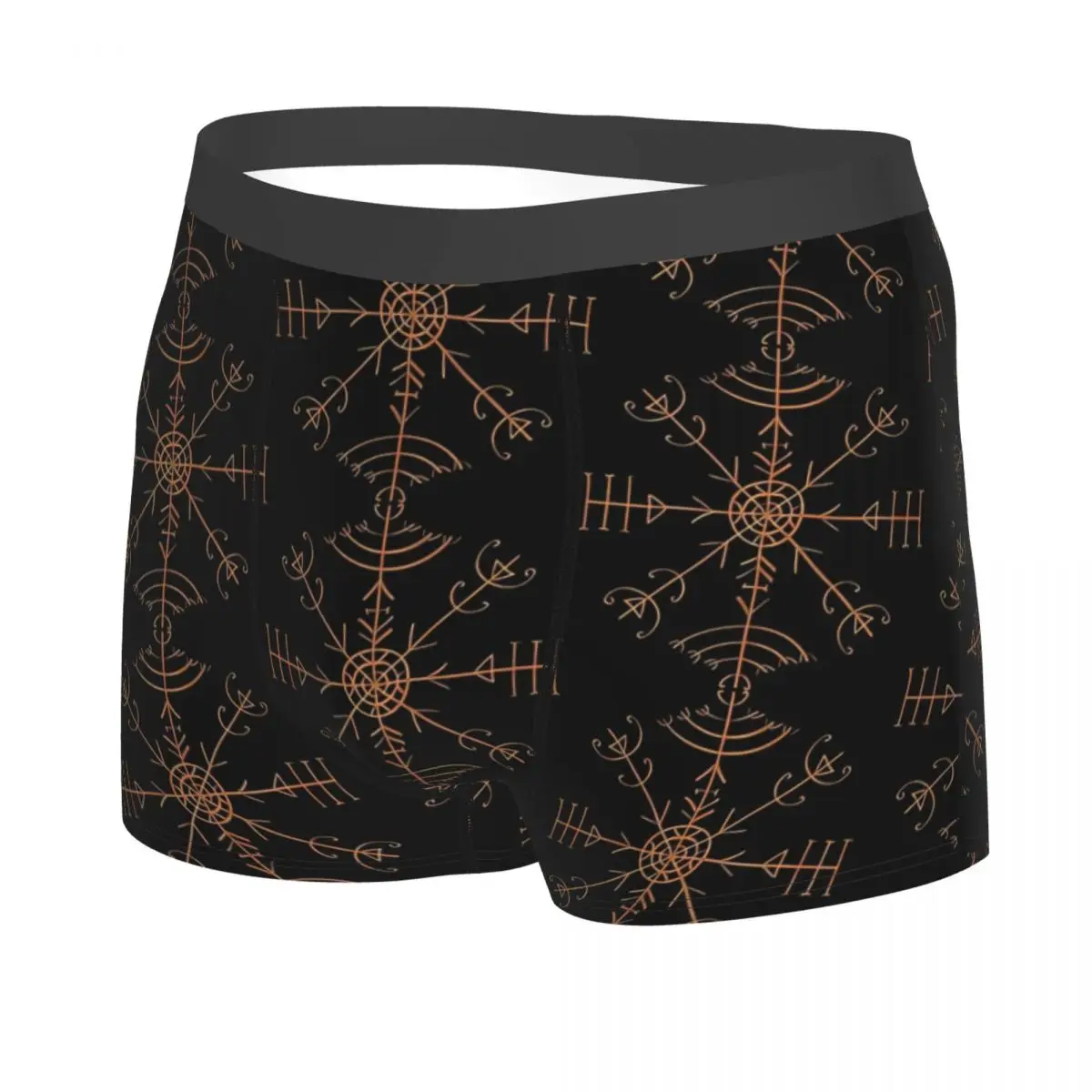 Icelandic Bind Rune Men Boxer Briefs Underwear Viking Highly Breathable Top Quality Sexy Shorts Gift Idea