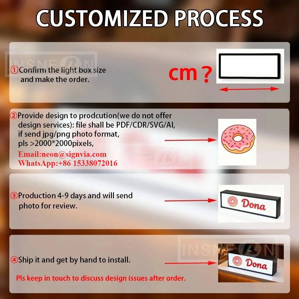 Custom Logo Acrylic Light Wall Led Box Sign Neon Signage Outdoor Letters Metal Signs Business Home Bright Advertising Letter